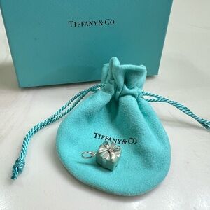 Tiffany & Co. Silver Gift Charm with Blue Pouch